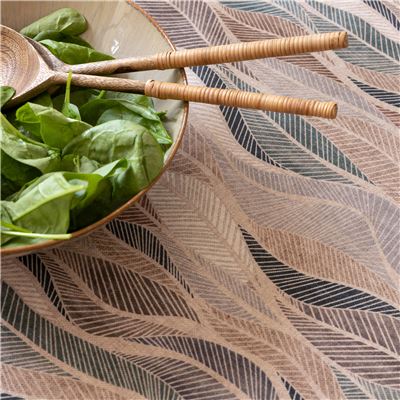 Nappe antitache polycoton enduit motif graphique