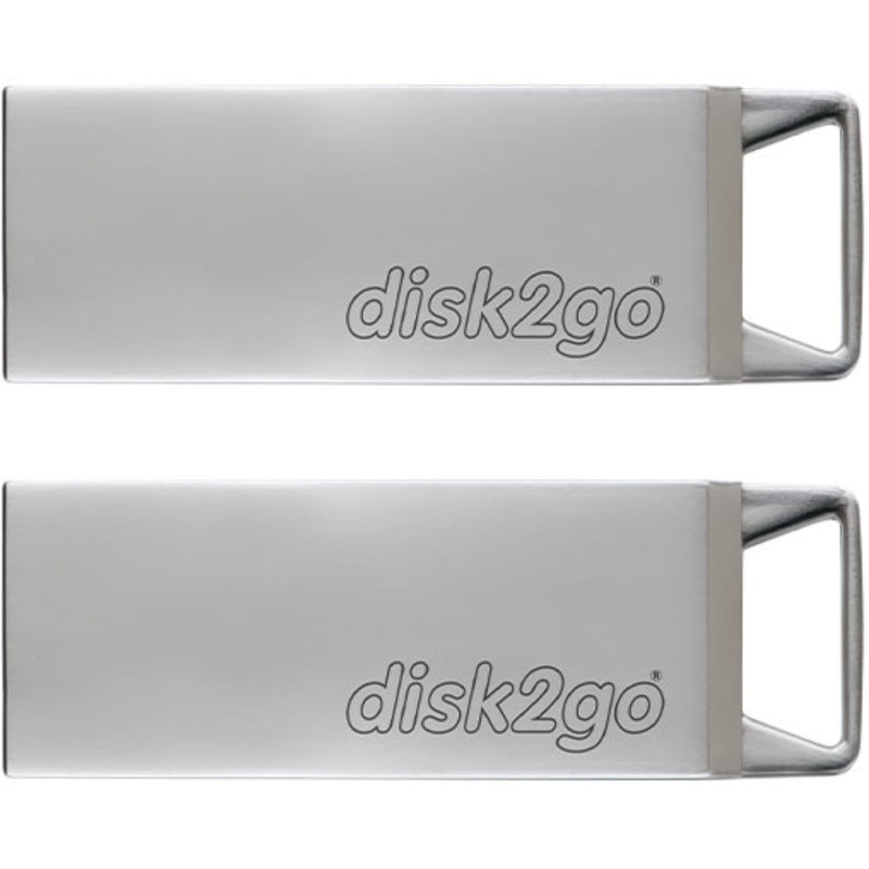 disk2go USB-Stick Tank, 32 GB, USB 2.0, 2 Stück