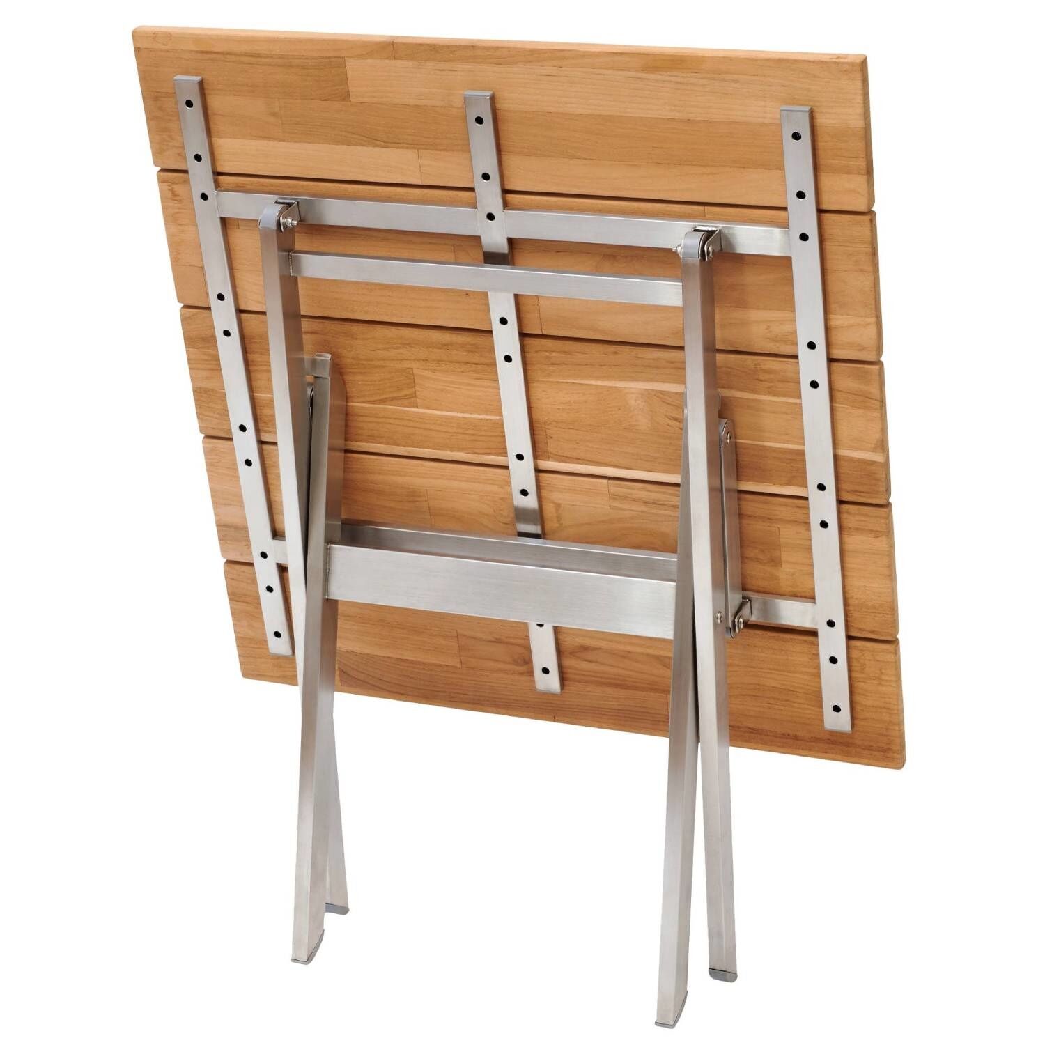 Balkon-Klapptisch Teak quadratisch