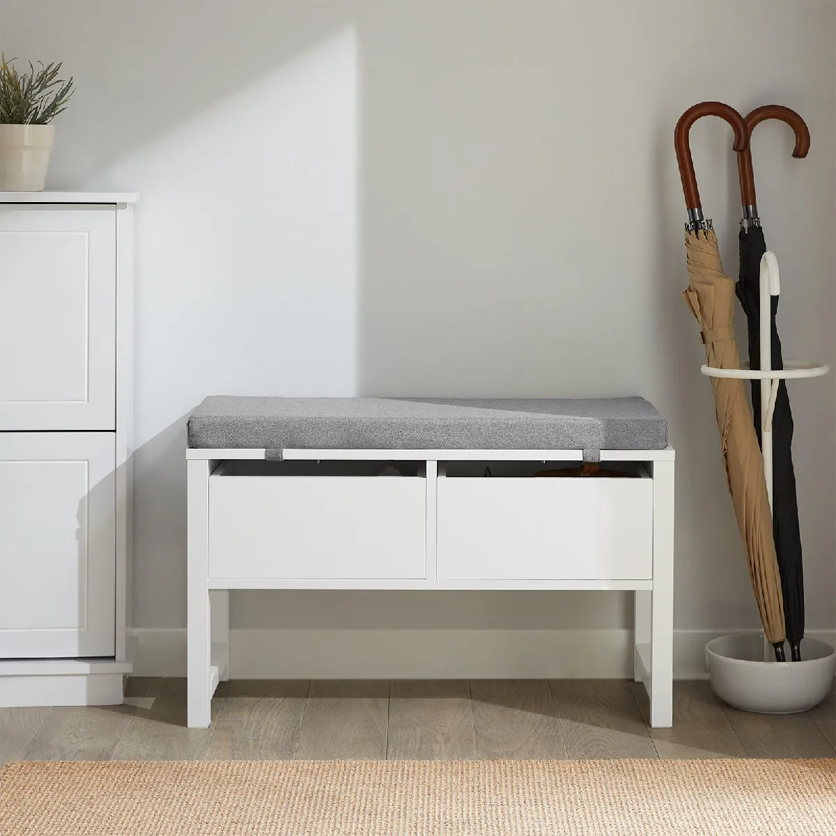 SoBuy FSR88-W Banc de Rangement Confortable