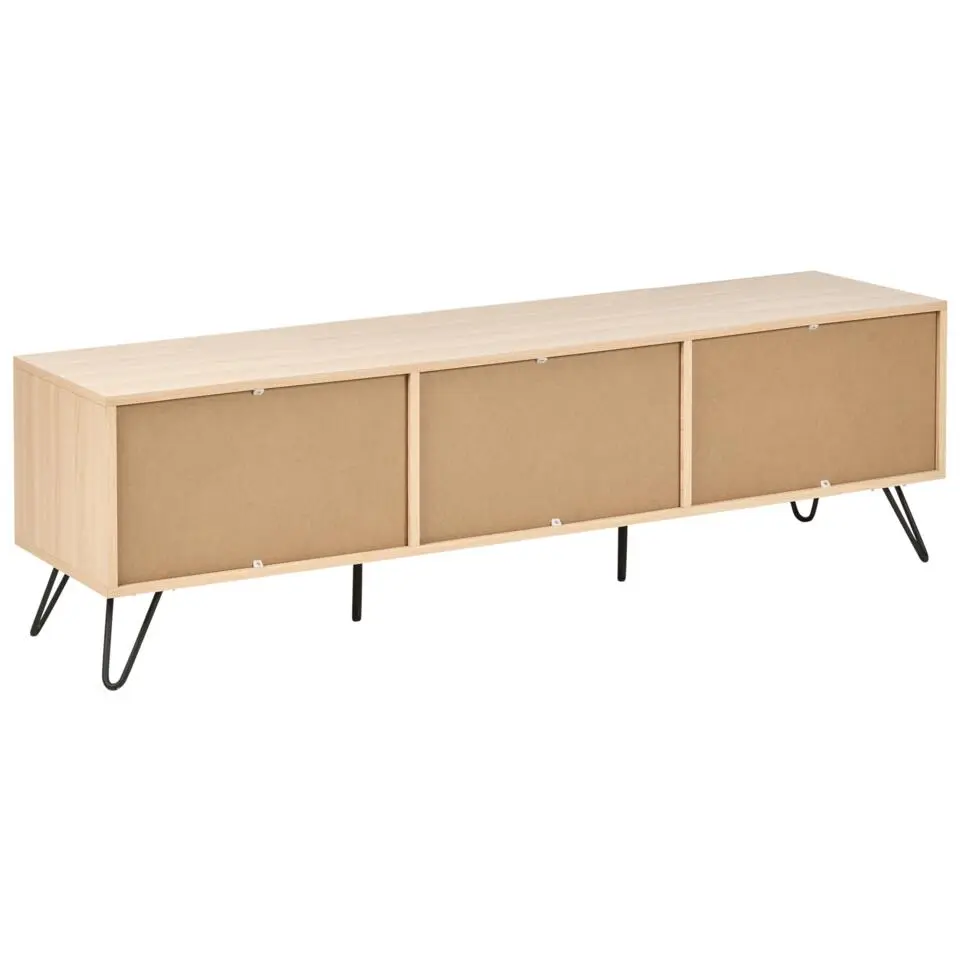 CARDIGAN - TV-meubel - Lichtbruin - Vezelplaat