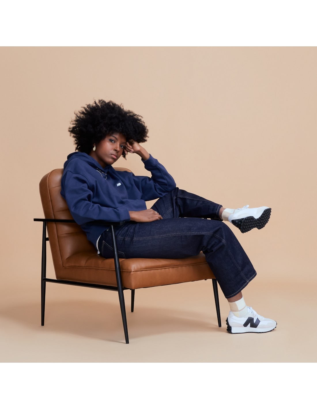 new balance Sneakers Homme 327 Blanc/Noir