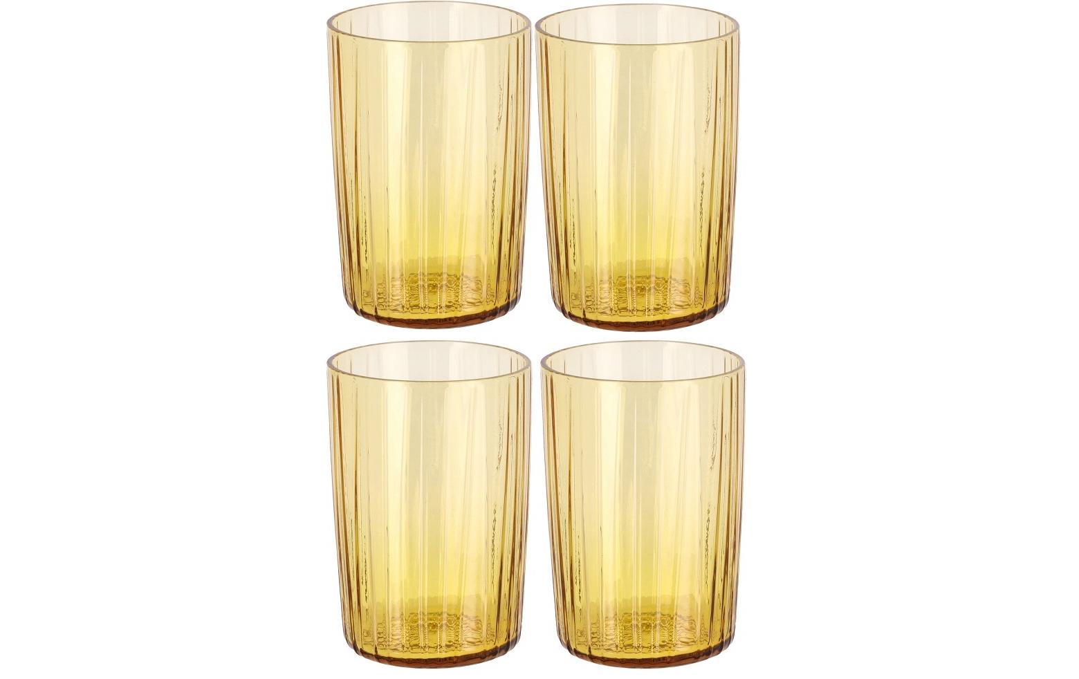 Trinkglas Kusintha 280 ml, 4 Stück, AmberWassergläser Set