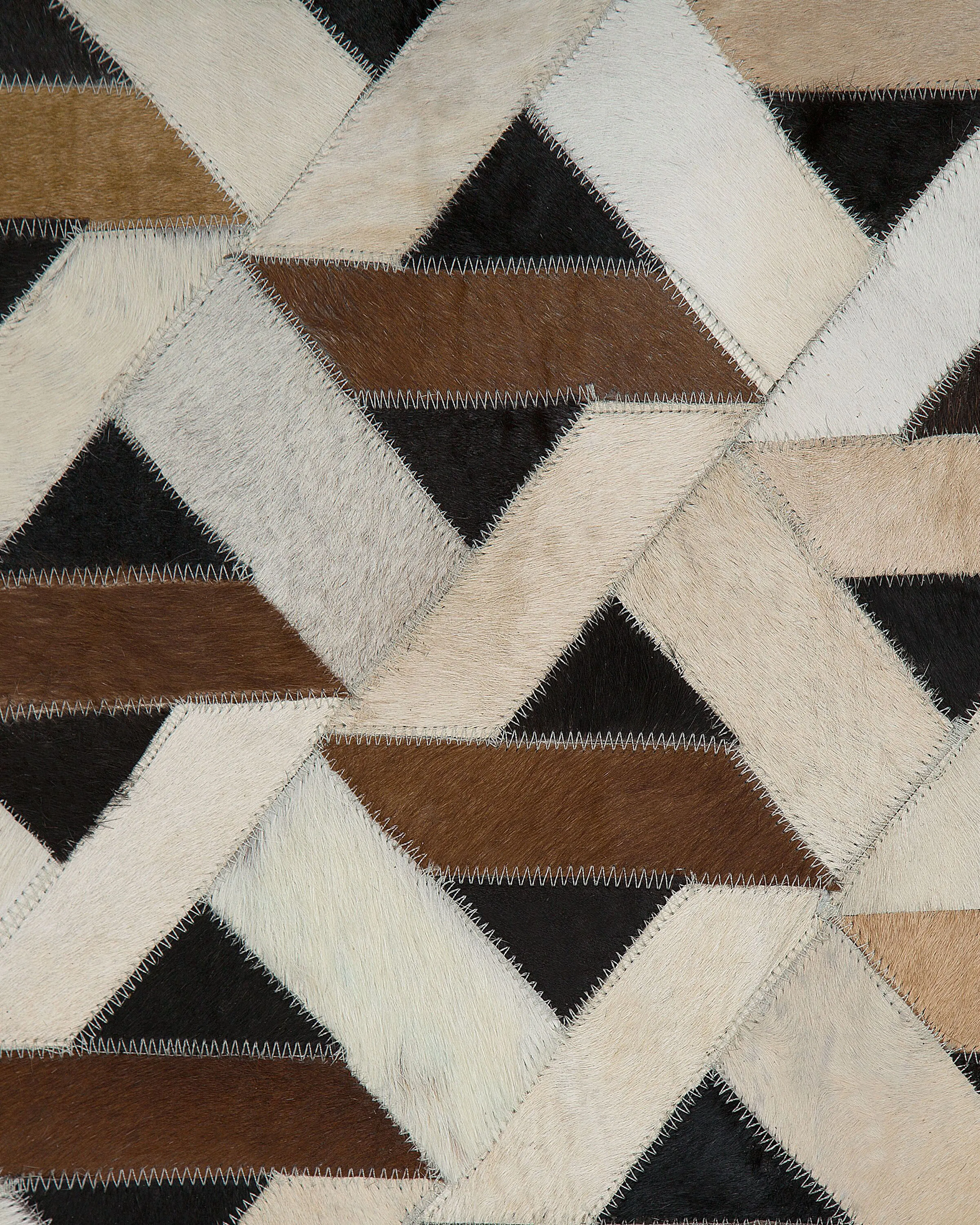 Vloerkleed TUGLU Bruin 160 x 230 cm Leer
