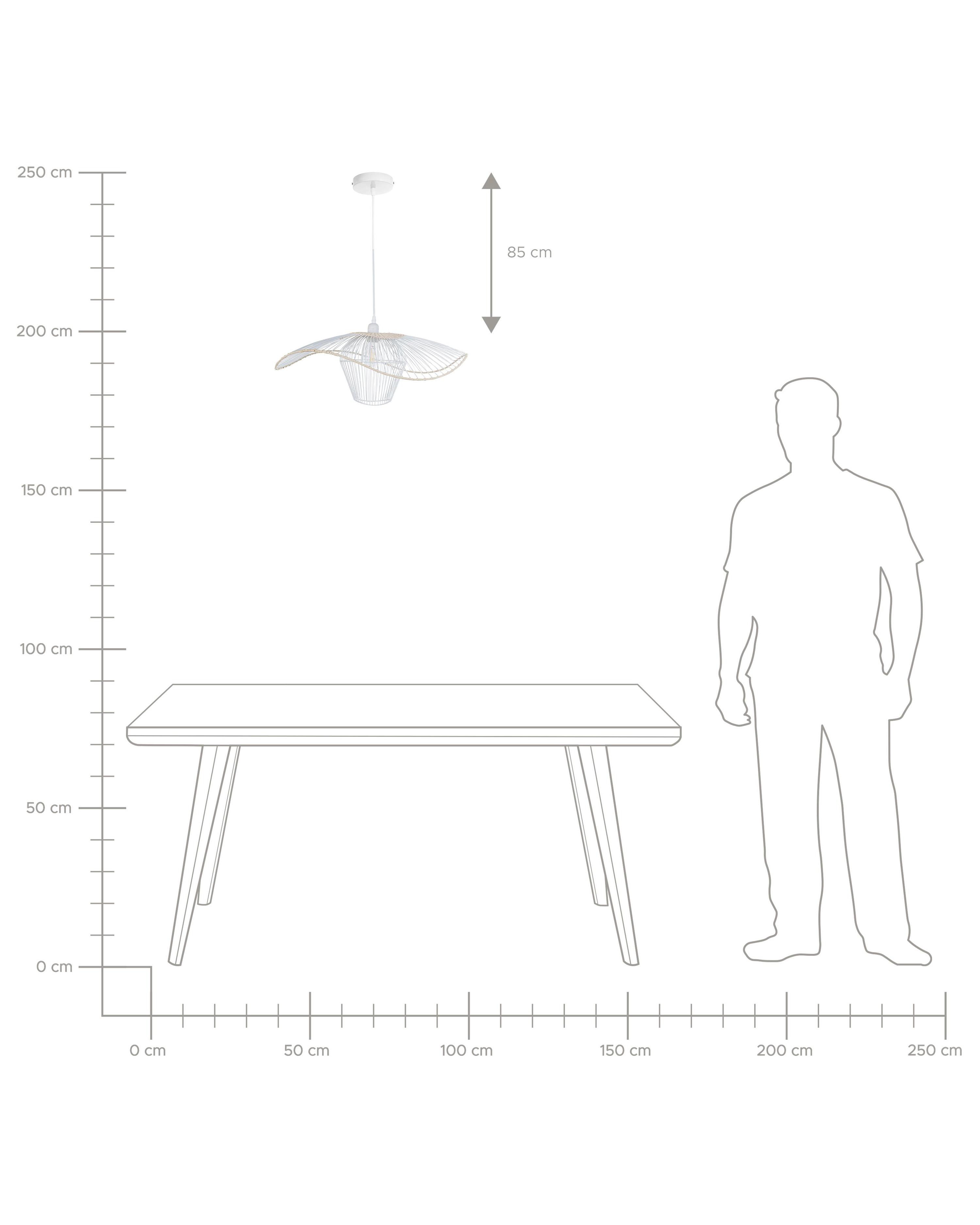 Hanglamp LUNGA Metaal Wit