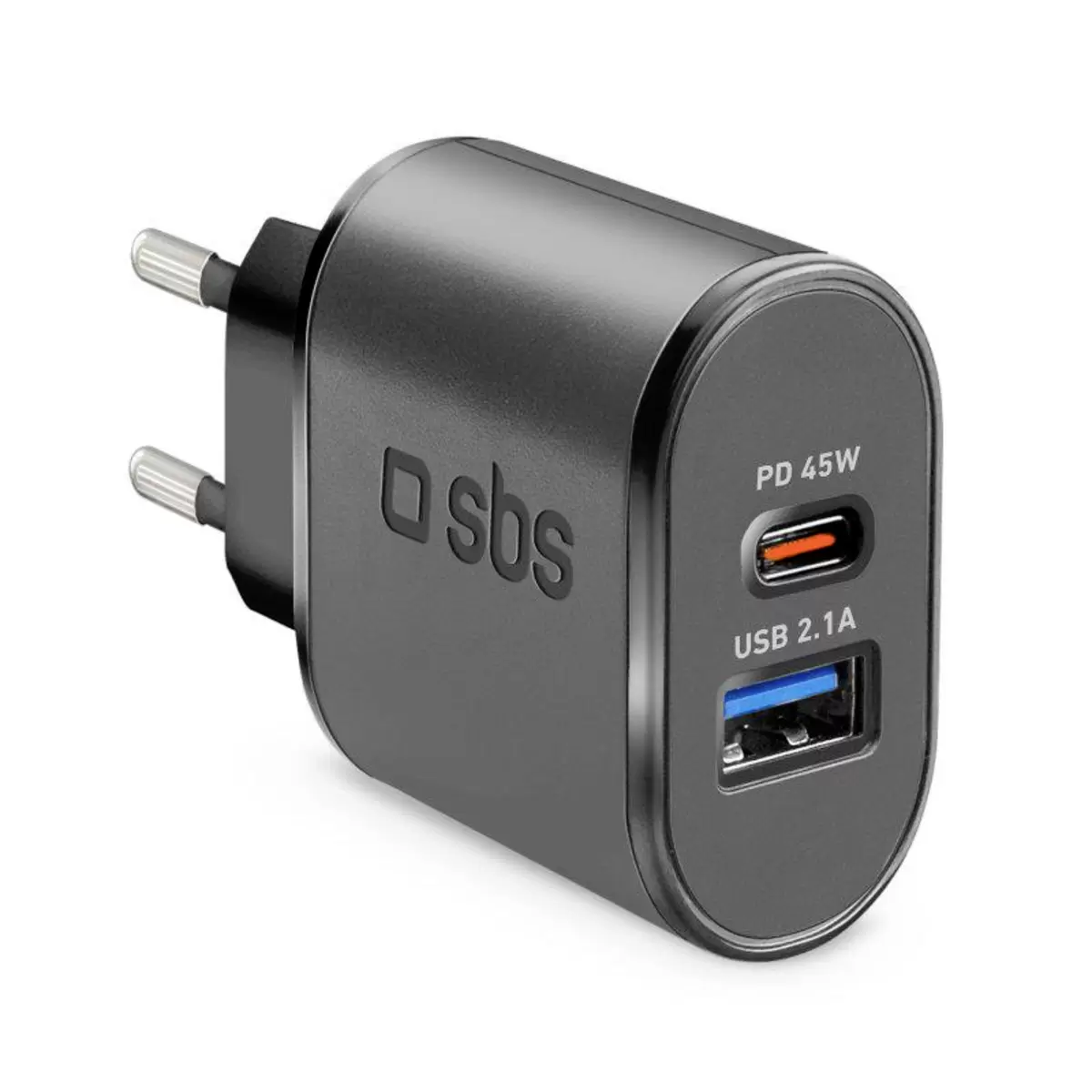 Travel charger 1 USB 2.1A   1 SBS