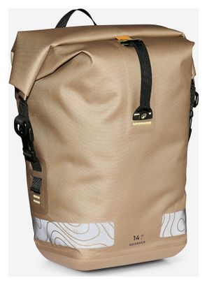 Sacoche de Porte Bagage Rockrider - ADVT 900 14L Beige
