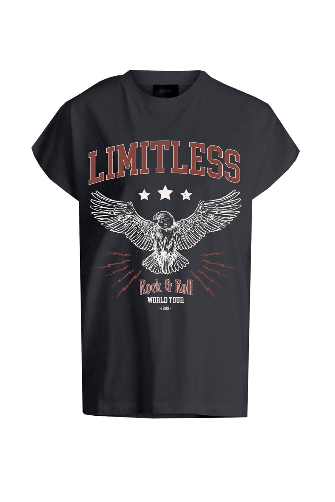 Jjxx Jxwilma Astrid Boxy Sl Tee Ft24 4732706 dark shadow limitless