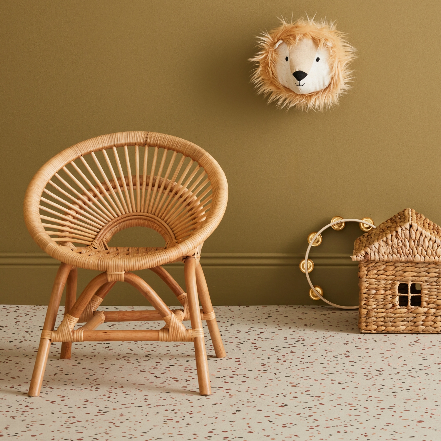 Chaise enfant en rotin maeva
