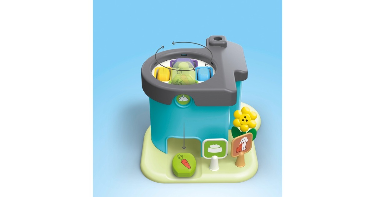 PLAYMOBILJunior - Dierenpension met voedseldispenser Constructiespeelgoed  (71690)
