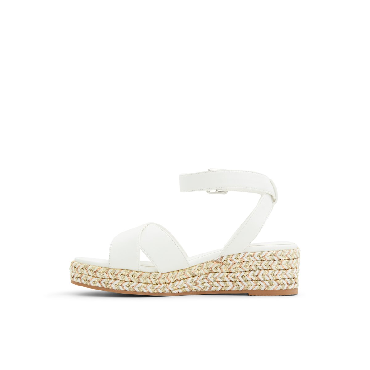 NO ANGEL-Ava-jg-Sandales à lanières - Talon compensé - Blanc