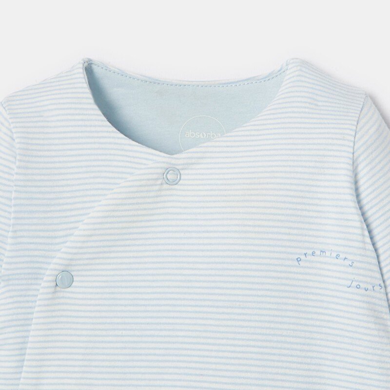 Dors-bien en jersey molletonné bleu naissance Absorba Bleu