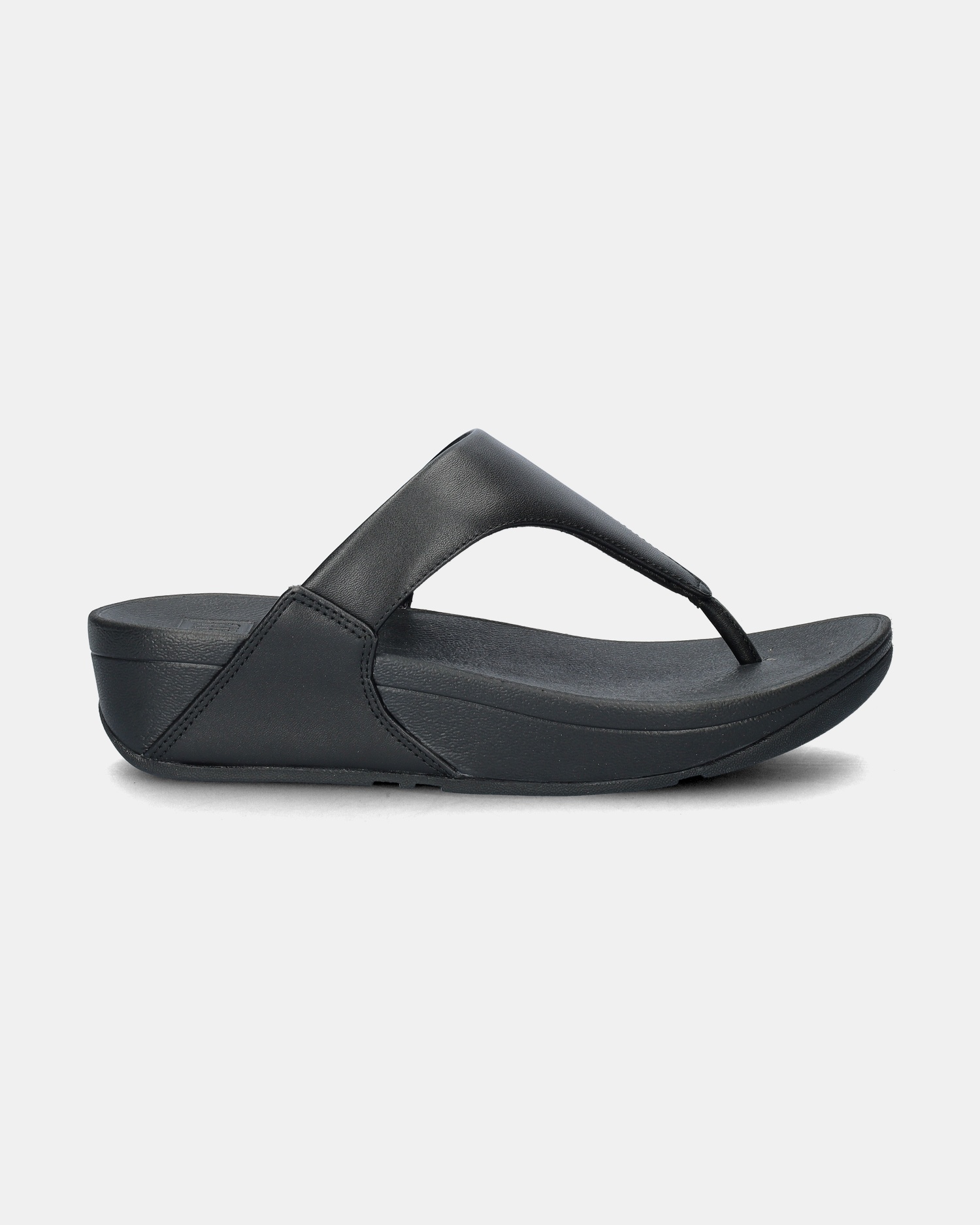 Fitflop Lulu Leather Slippers  - zwart