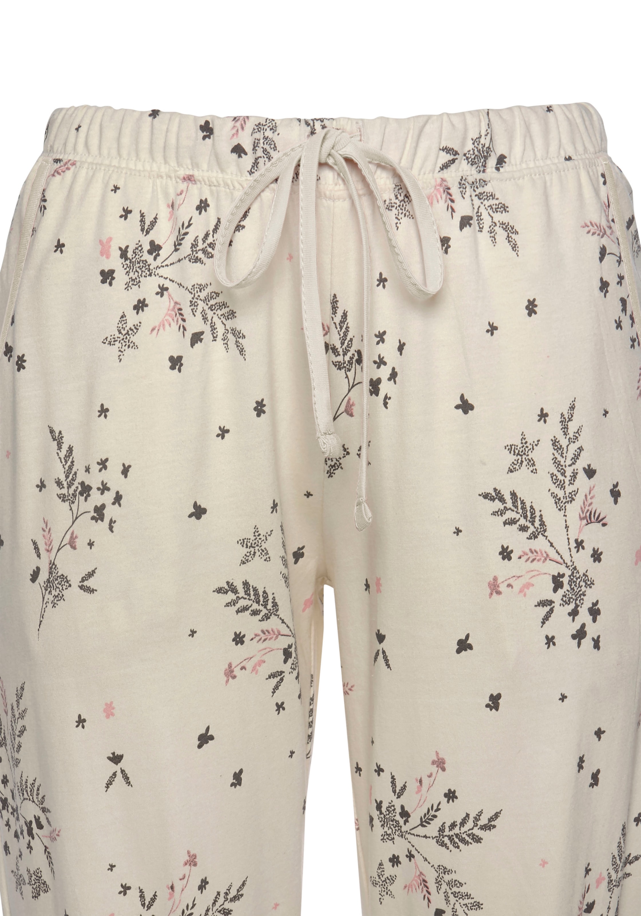 Vivance Dreams Pyjama 2 Stück, 4 Stk. tlg., mit feinen Blumenzweigen