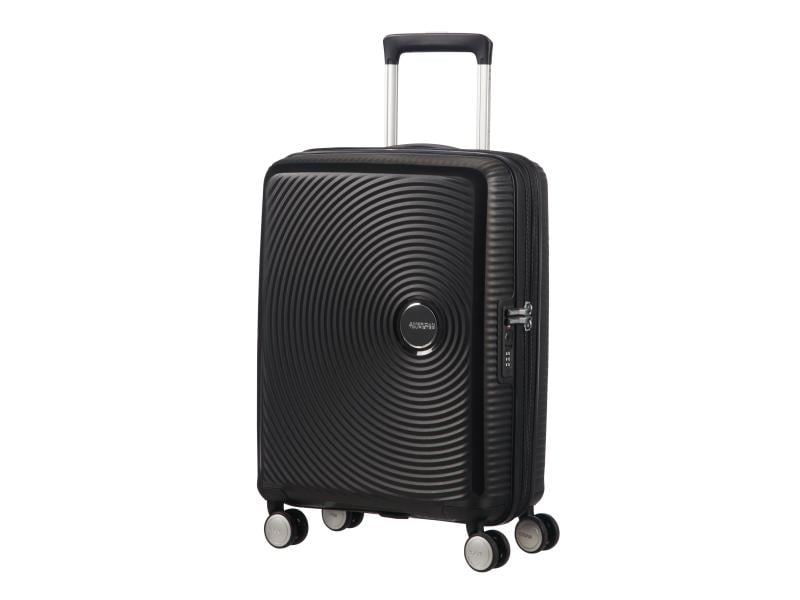 American Tourister Reisekoffer Soundbox 35.5 l, Bass Black Kabinentauglicher Reisekoffer mit 4 Rollen