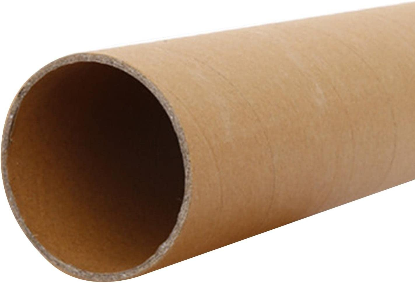 (100cm) Ø95mm Versandrolle Karton Planrolle Zeichnungs Hülse mit Deckel - Braun