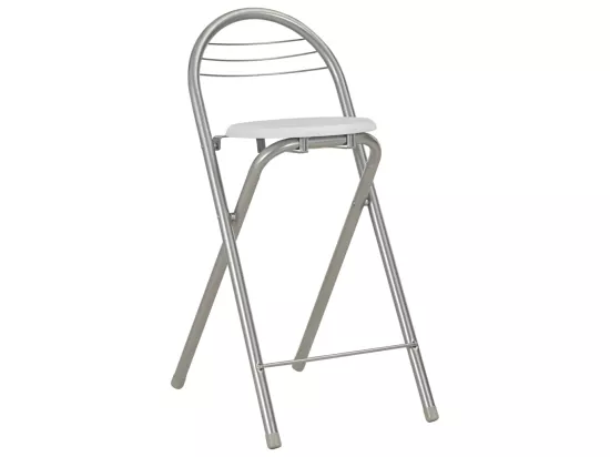 Ensemble de bar avec étagères 3 pcs Bois et acier Blanc