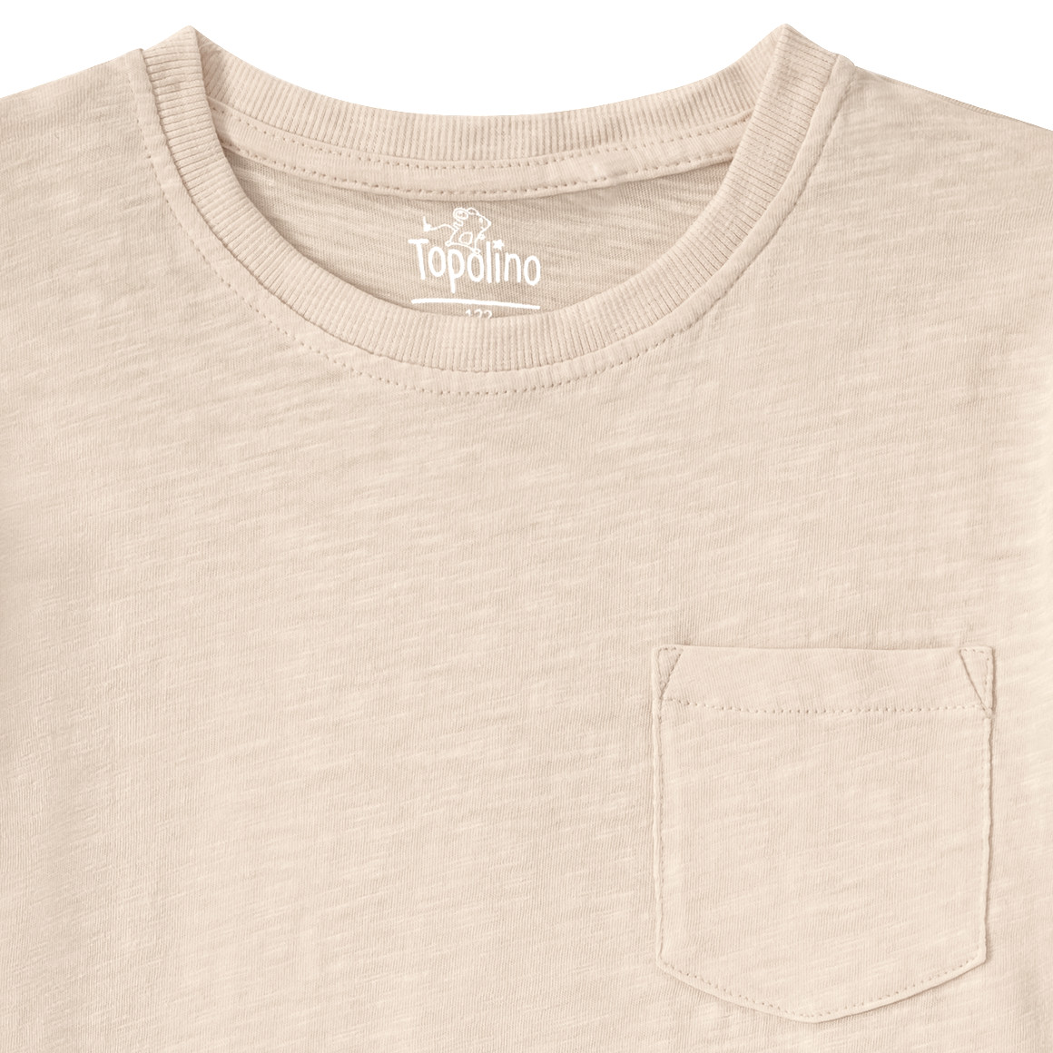 Topolino Jungen T-Shirt mit Brusttasche beige