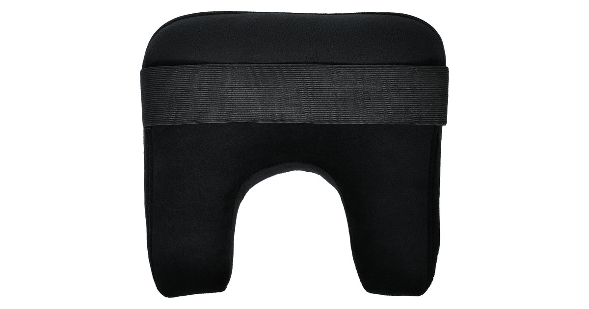 ArozziNeck Pillow - Velvet - Black nekkussen  (Zwart)