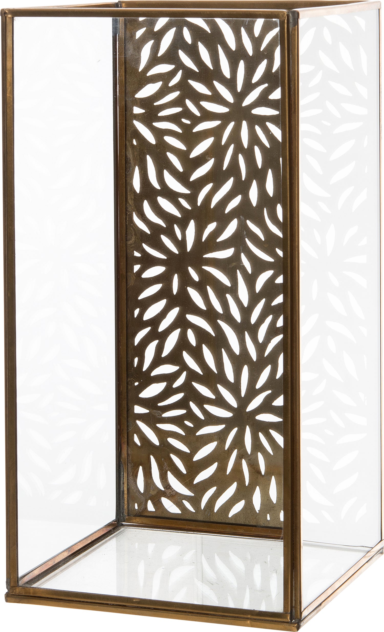 Intratuin windlicht goud 15,5 x 16,5 x 31 cm