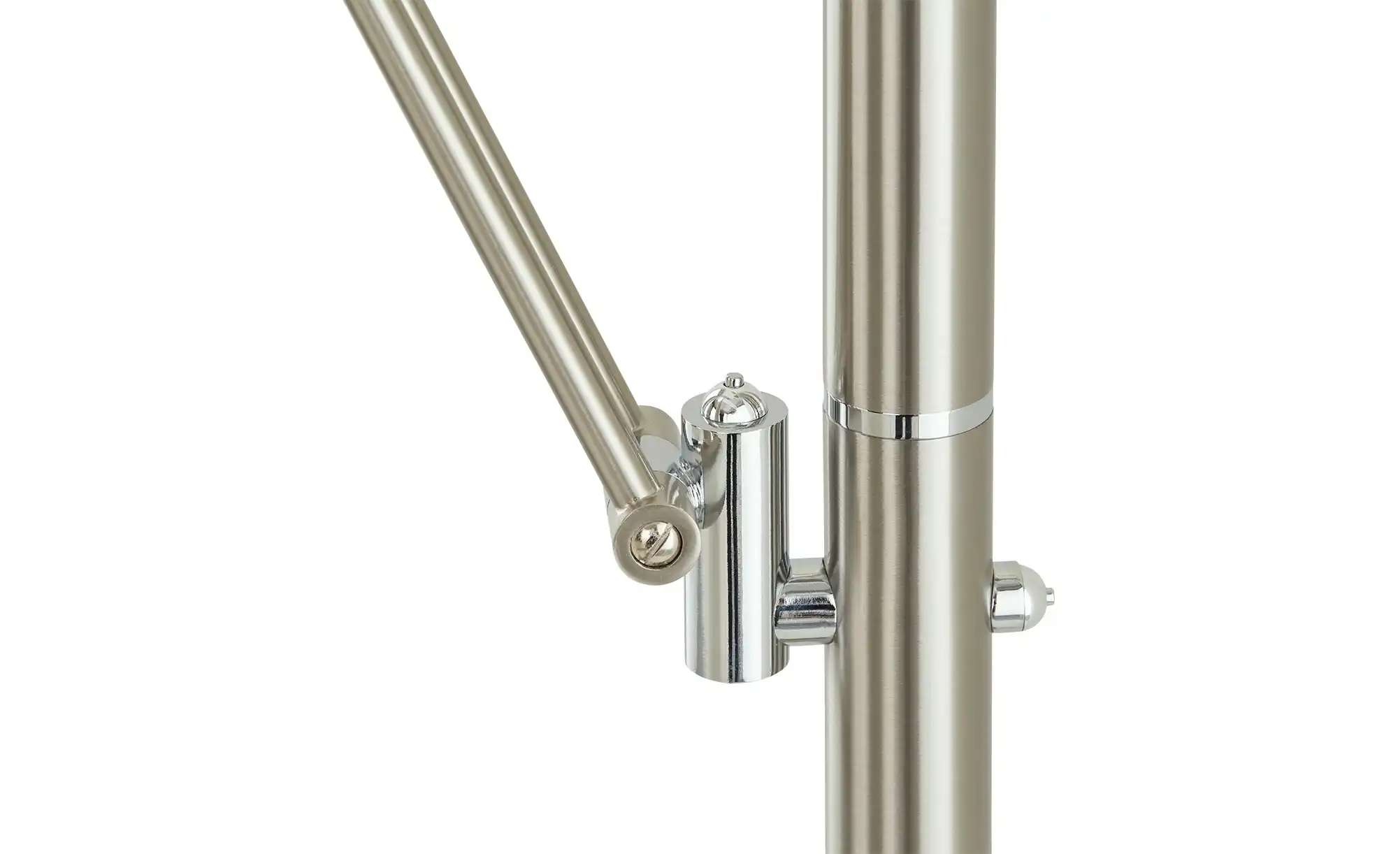 Meisterleuchten LED-Deckenfluter, 3-flammig, Nickel-matt/ chrom