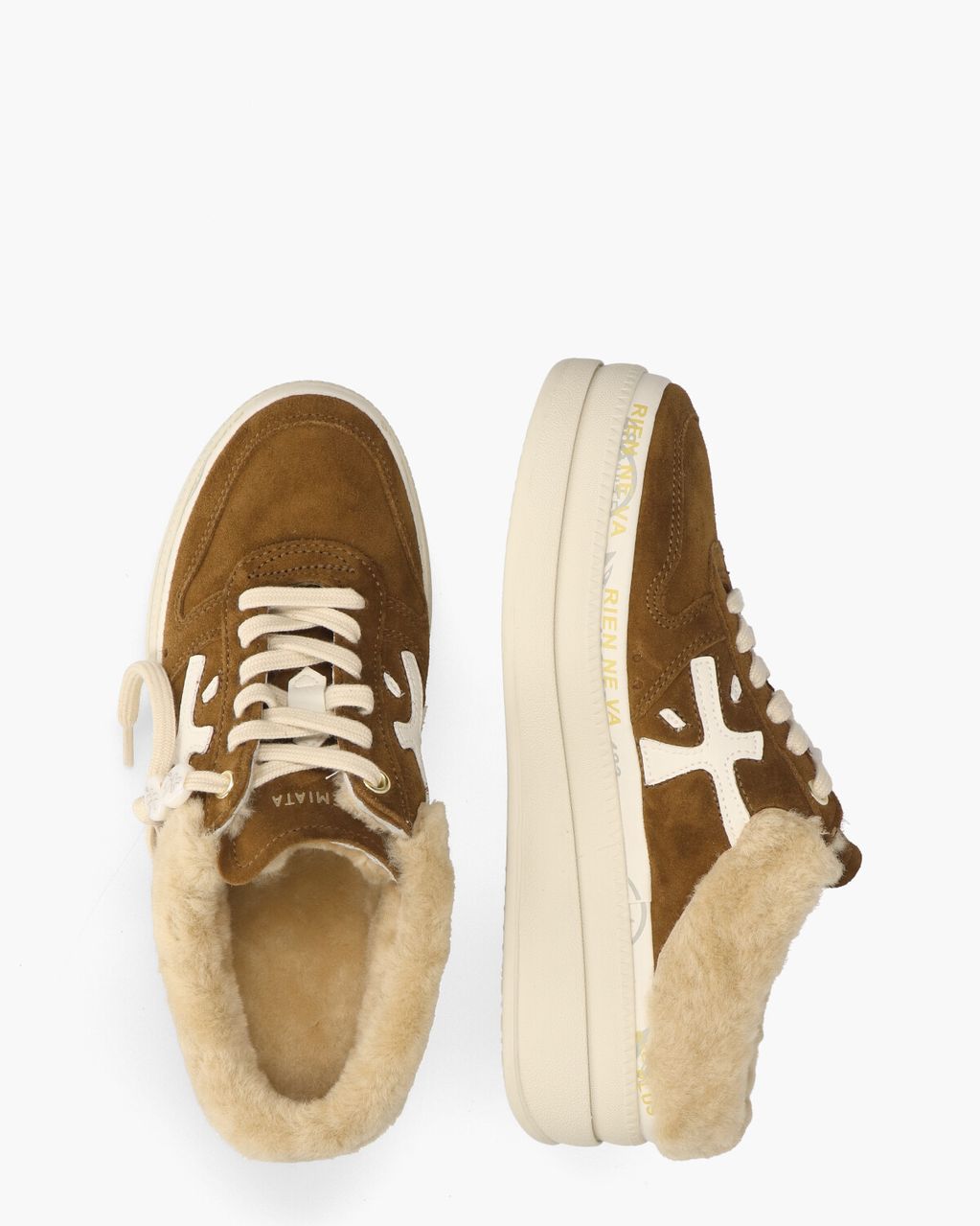 Premiata Micol 7016 Cognac Damessneakers