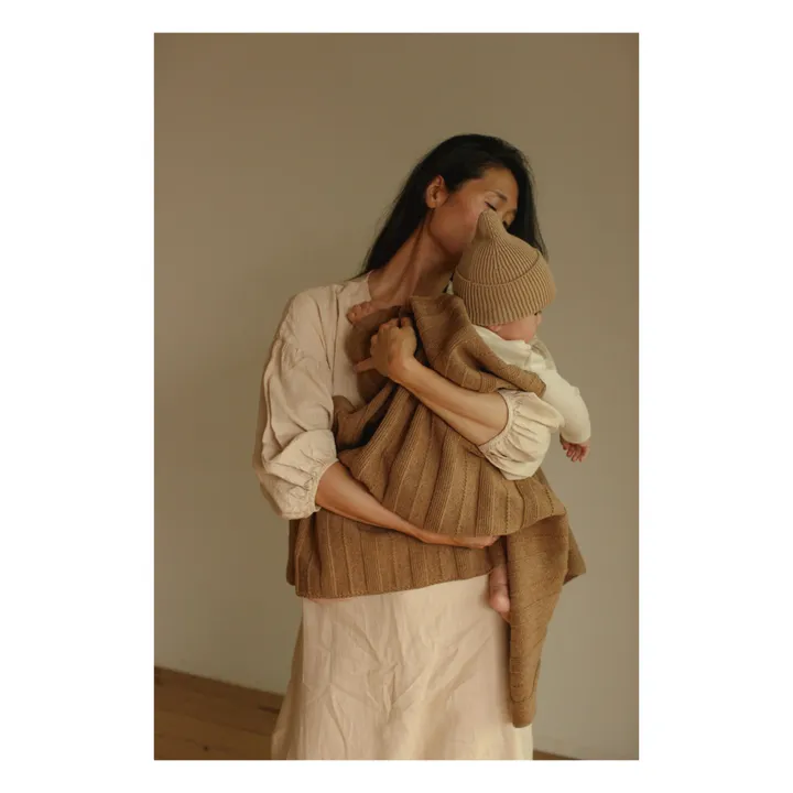 Hvid Couverture Holly Laine Mérinos | Chocolat