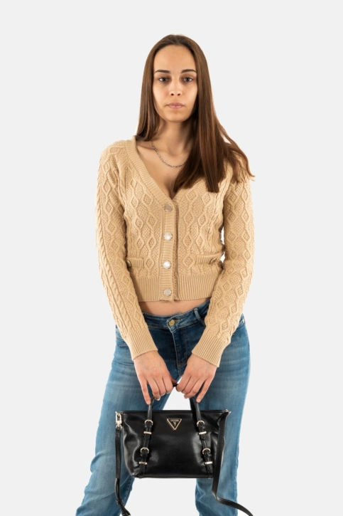 Sacs à main guess jeans levia mini satchel bla black