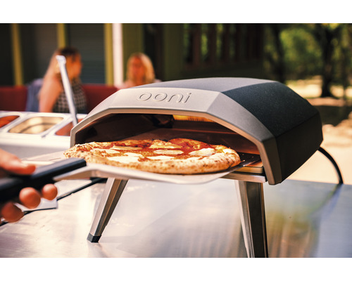 Ooni Koda 12 Gaspizzaoven 62 x 39 cm RVS Zilver/Zwart Compact met warmteregelaar en One-Touch Gasontsteking