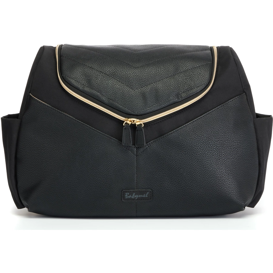 Babymel Wickelrucksack Pippa Vegan Leather Black