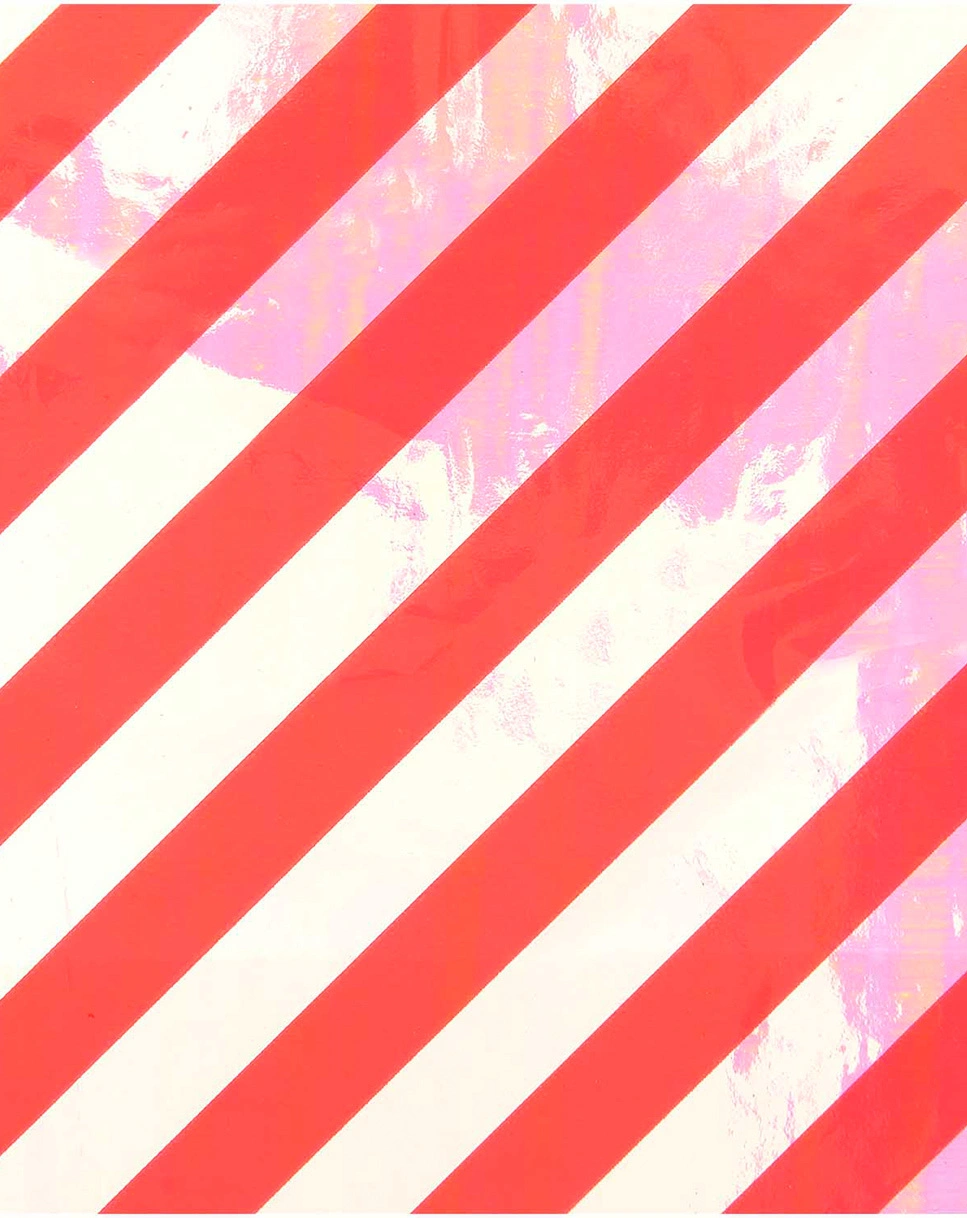 Geschenkfolie STREIFEN (70x200cm) in transparent/rot