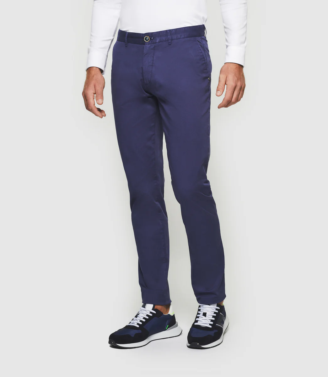 Pantalon slim marine 
