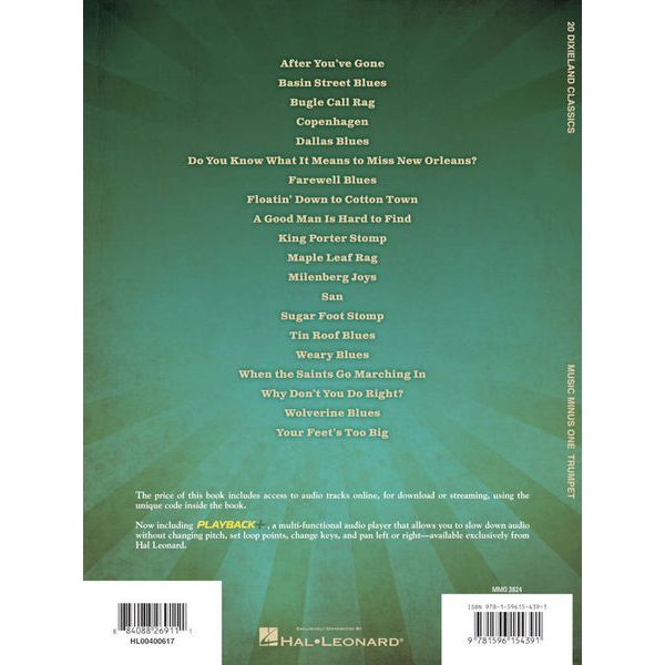 Music Minus One 20 Dixieland Classics