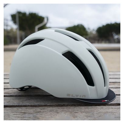 Casque Vélo Ville Eltin Bliss Blanc Cassé Mat