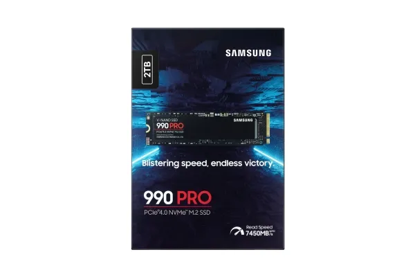 Samsung 990 PRO MZ-V9P2T0BW - SSD - krypteret - 2 TB - intern - M.2 2280 - PCIe 4.0 x4 (NVMe) - 256-bit AES - TCG Opal Encryption 2.0