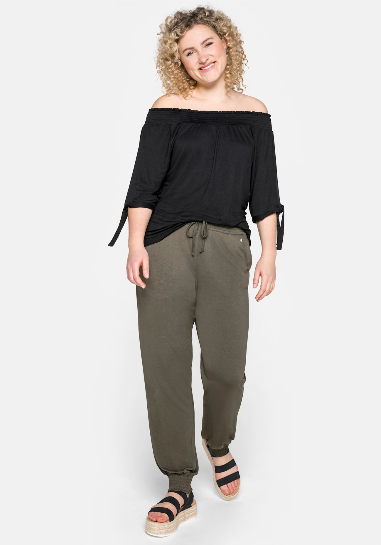 Sheego Carmenshirt »T-Shirt«, 1 Stk.