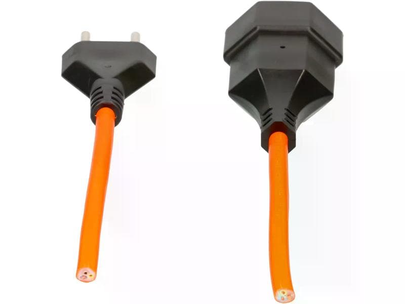 Max Hauri Verlängerungskabel 25 m T13 - T12, Orange 25 m langes Verlängerungskabel mit T12-Stecker und T13-Kupplung
