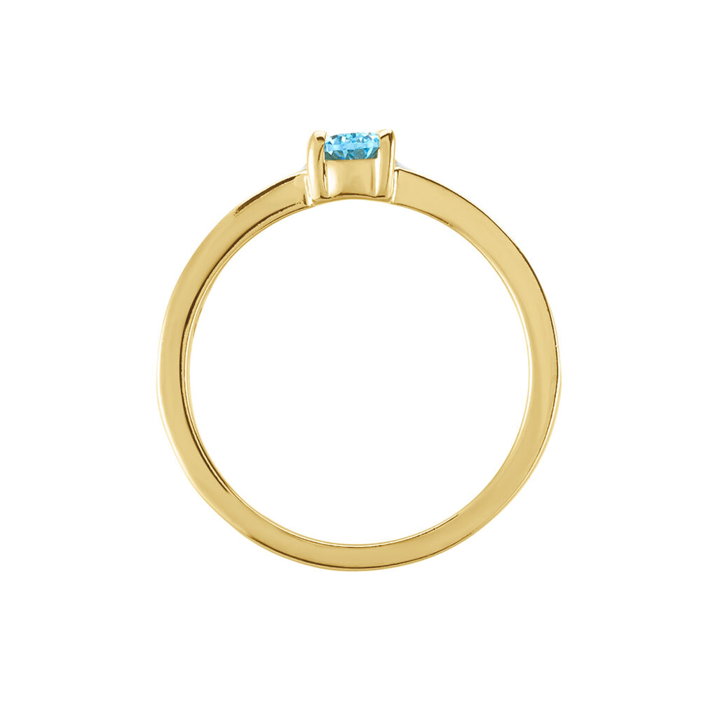 Bague Bloomy Plaqué Or Jaune Oxyde De Zirconium