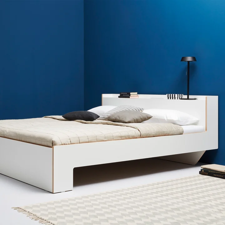 Müller Small Living - Nook Doppelbett 180x 200 cm, CPL weiss