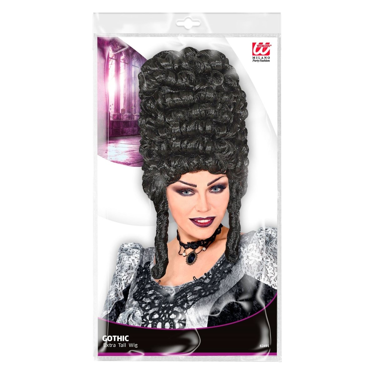 Halloween Pruik Zwart Gothic