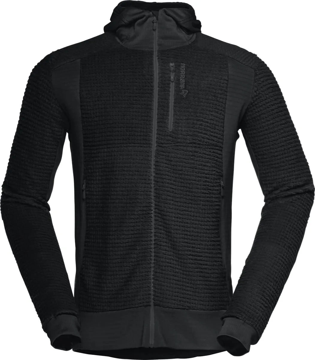 Norrøna Men's Falketind Alpha120 Zip Hood Caviar Black