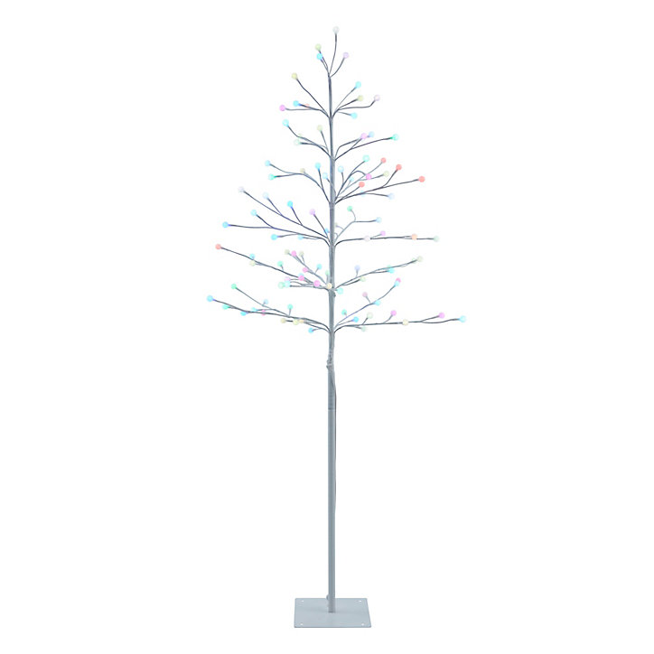 Arbre à baies 100 LEDs couleurs H.152 cm