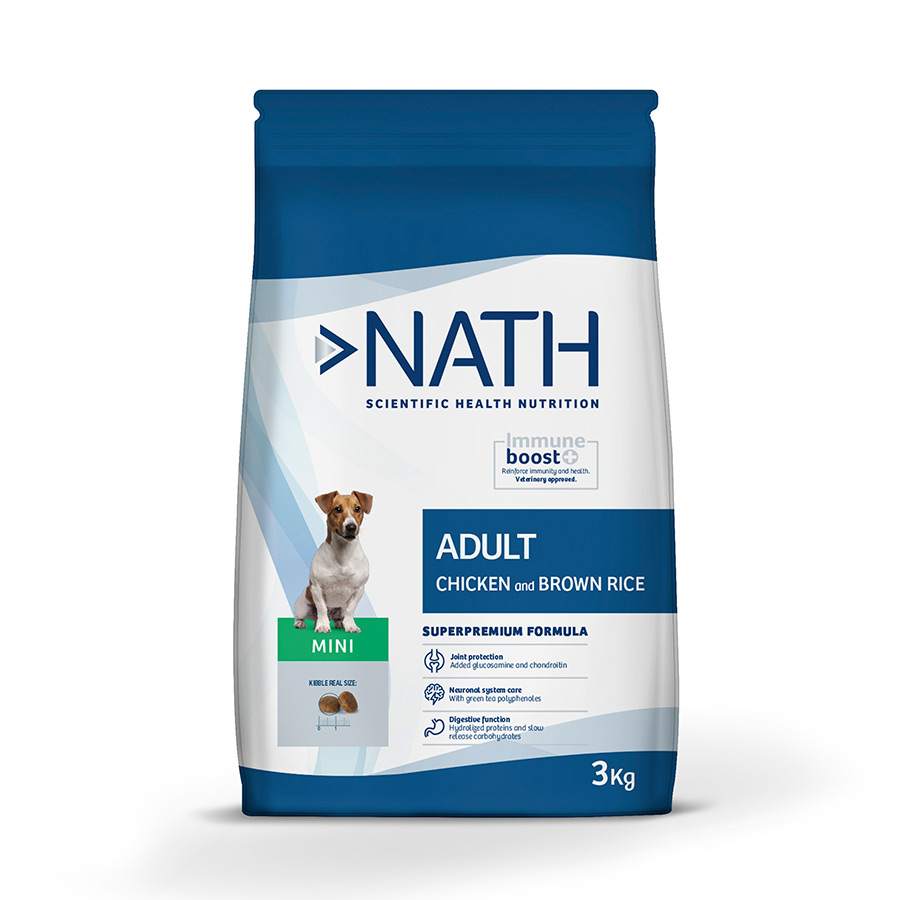 Ração para cães adultos Nath Mini Chicken