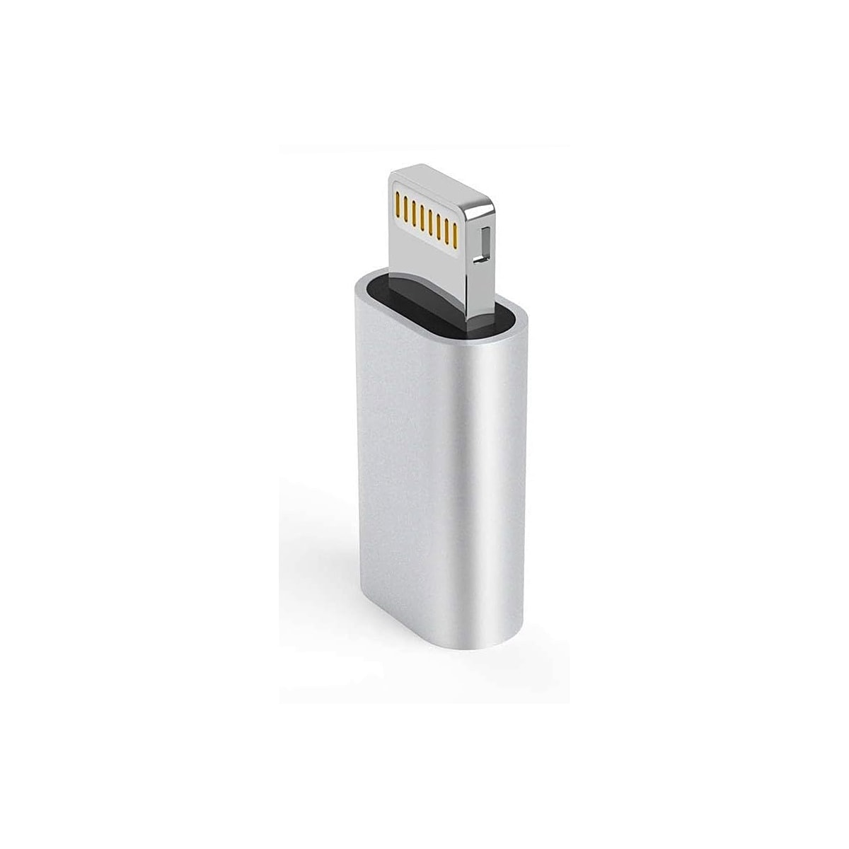 NÖRDIC USBC C Kvinne til Lightning Ha (ikke MFI) Adapter Sølv