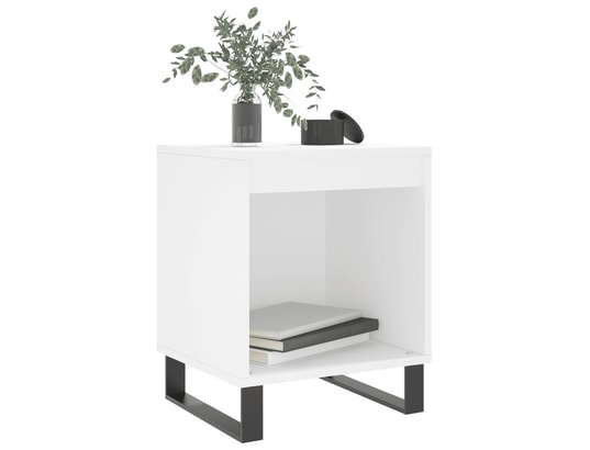 VIDAXL - Tables de chevet 2 pcs blanc 40x35x50 cm bois d’ingénierie