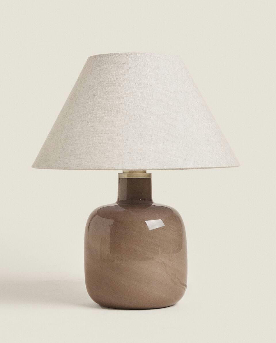 LUMINÁRIA COM BASE DE VIDRO