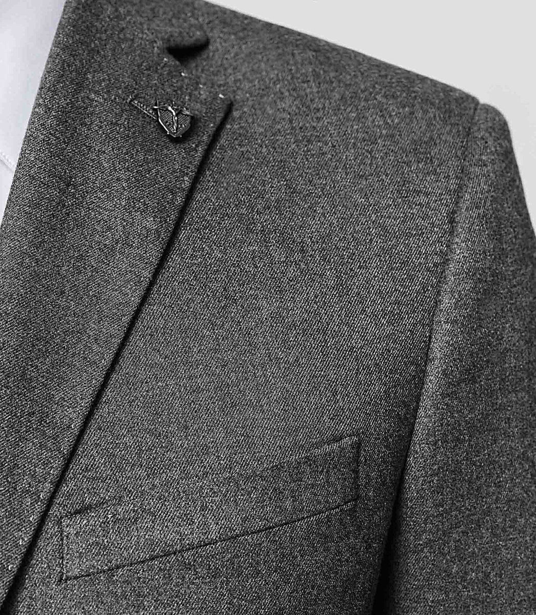 Veste grise esprit flanelle 
