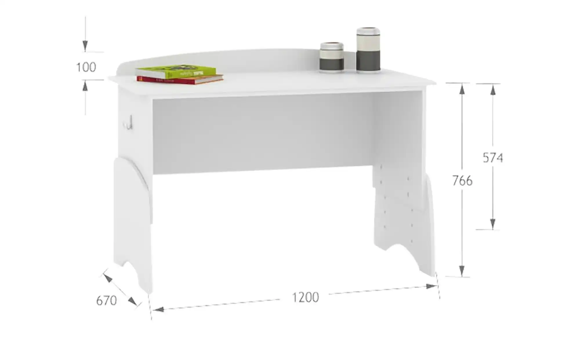 Schreibtisch Nordic White