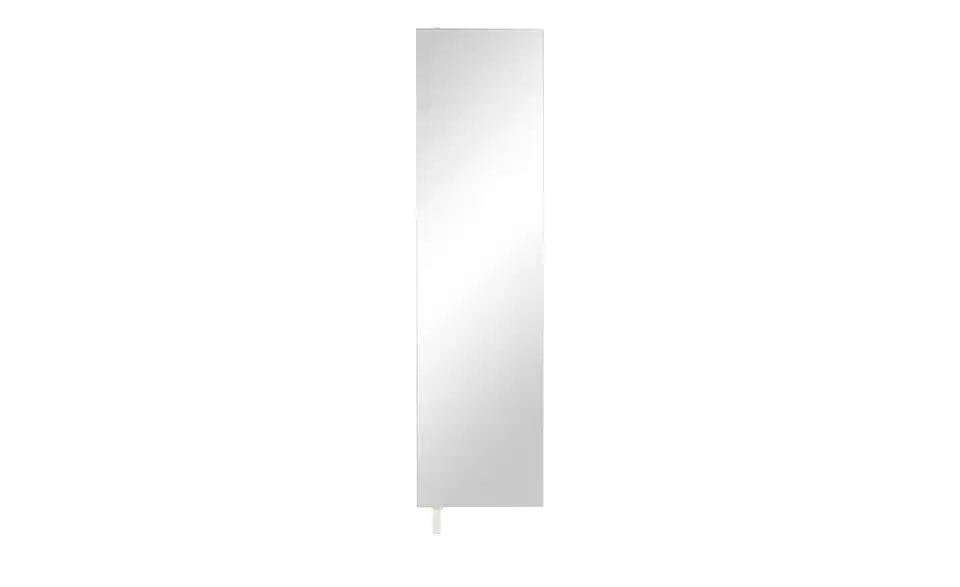 Schuh- und Mehrzweckschrank Santarem Weiß Spiegelfront (Kristall)