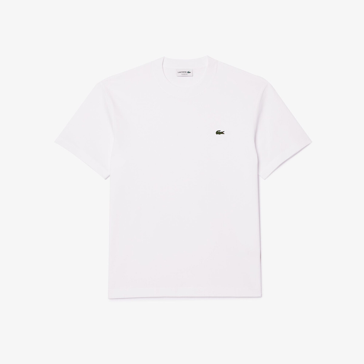 Camiseta LACOSTE em malha com gola redonda